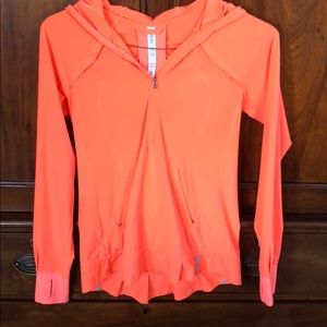 Lulu lemon jacket. Neon orange. 6